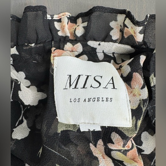 Misa Los Angeles Lolita Black Floral Mini Dress - Picture 6 of 11